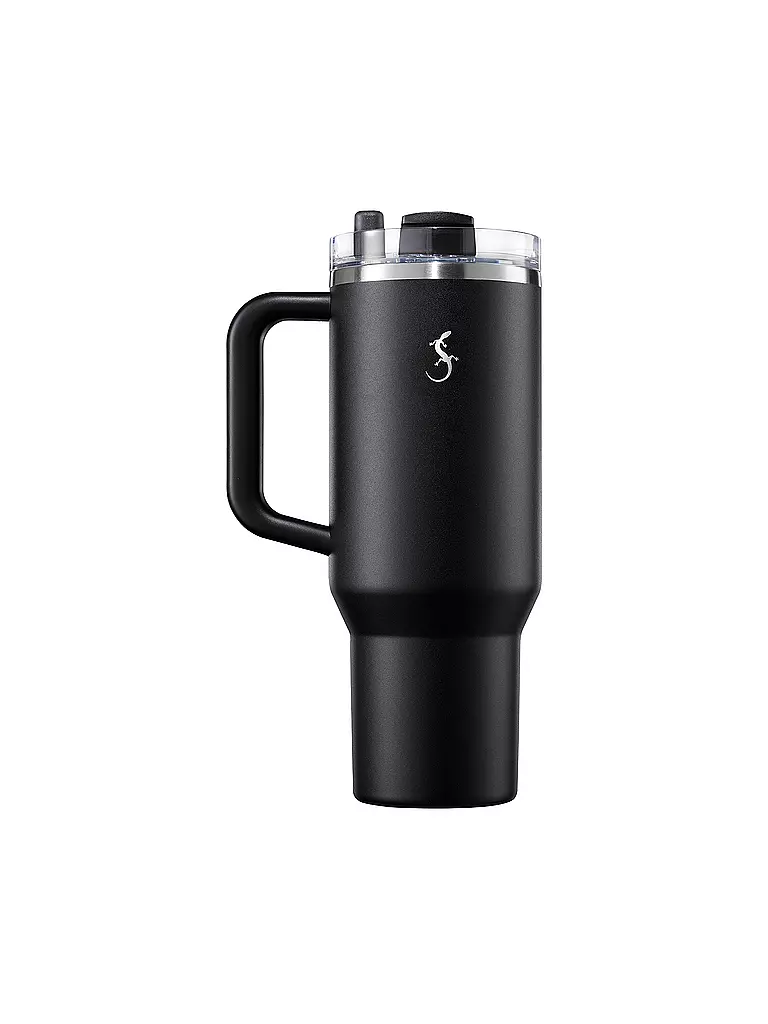 LURCH | Vaso térmico con pajita 1,2 l Negro | Negro