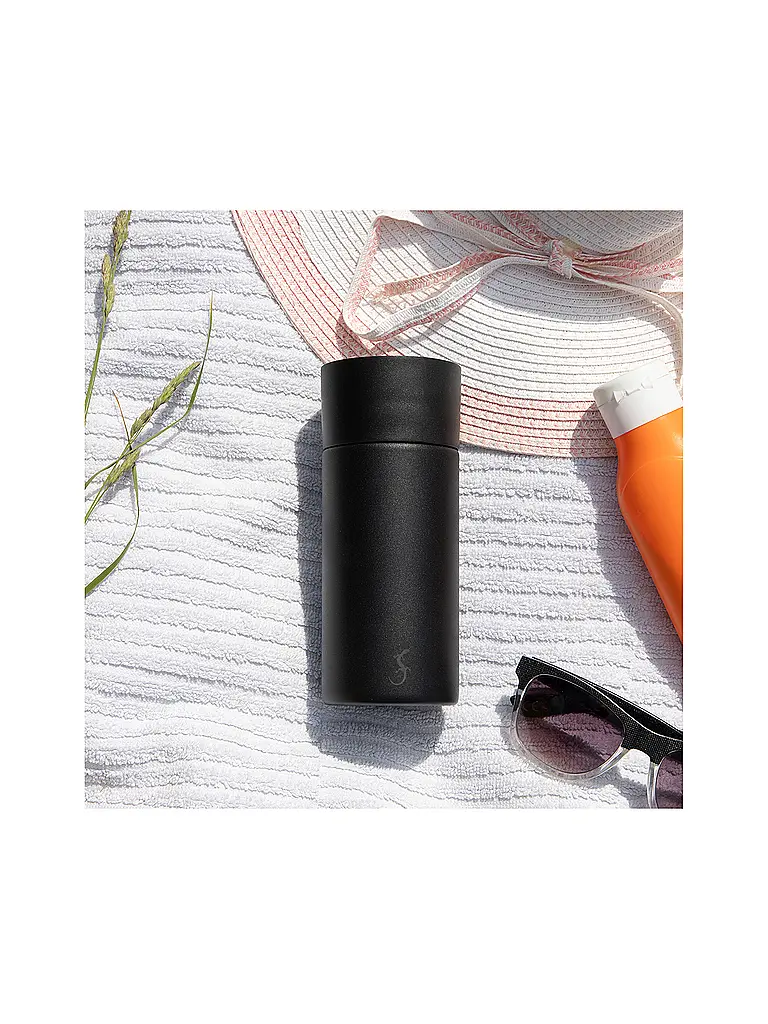 LURCH | Vaso térmico de acero inoxidable 360° 0,3 l negro | Negro
