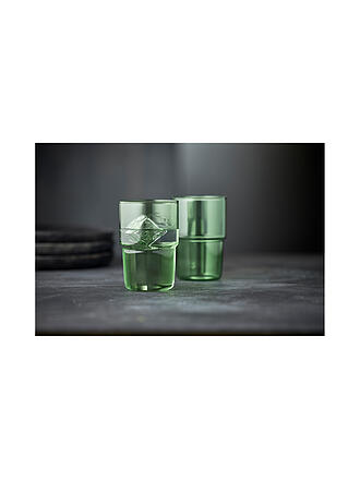 LYNGBY GLAS | Juego de 2 vasos de vidrio TORINO 40 cl Verde
