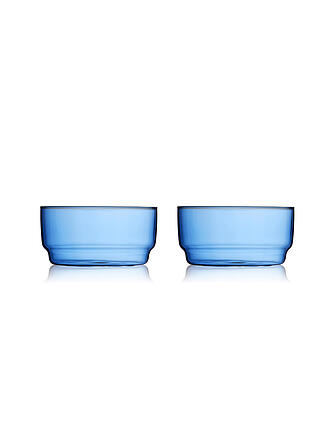 LYNGBY GLAS | Set de 2 cuencos TORINO 50cl Azul