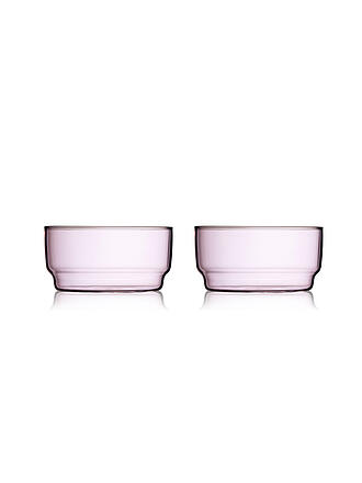 LYNGBY GLAS | Schale 2er Set TORINO 50cl Rosa