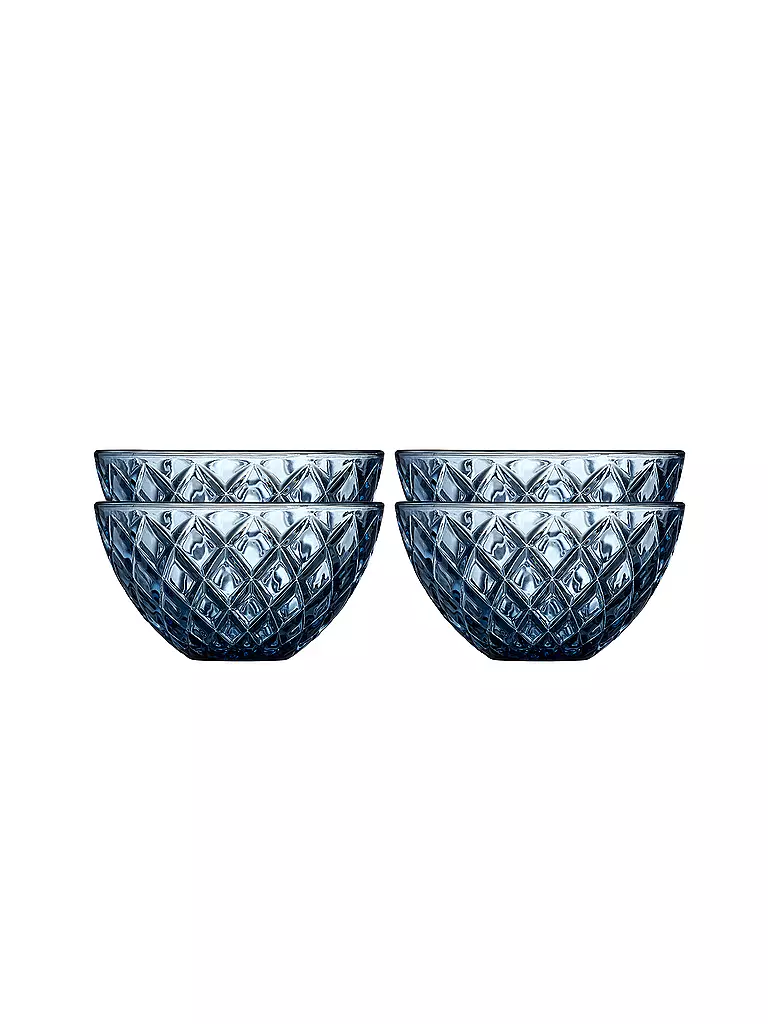 LYNGBY GLAS | Cuenco 4 piezas 12cm SORRENTO Azul | Azul