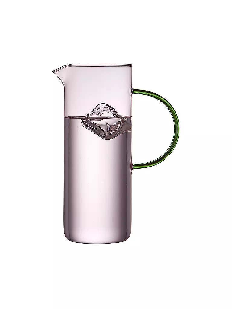 LYNGBY GLAS | Jarra de cristal TORINO 1,1l Rosa/Azul | 