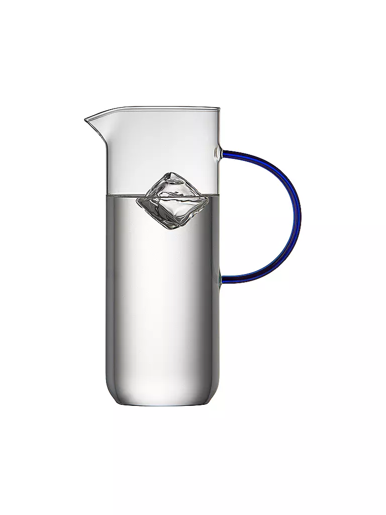 LYNGBY GLAS | Jarra de cristal TORINO 1,1l Transparente/ Azul | 