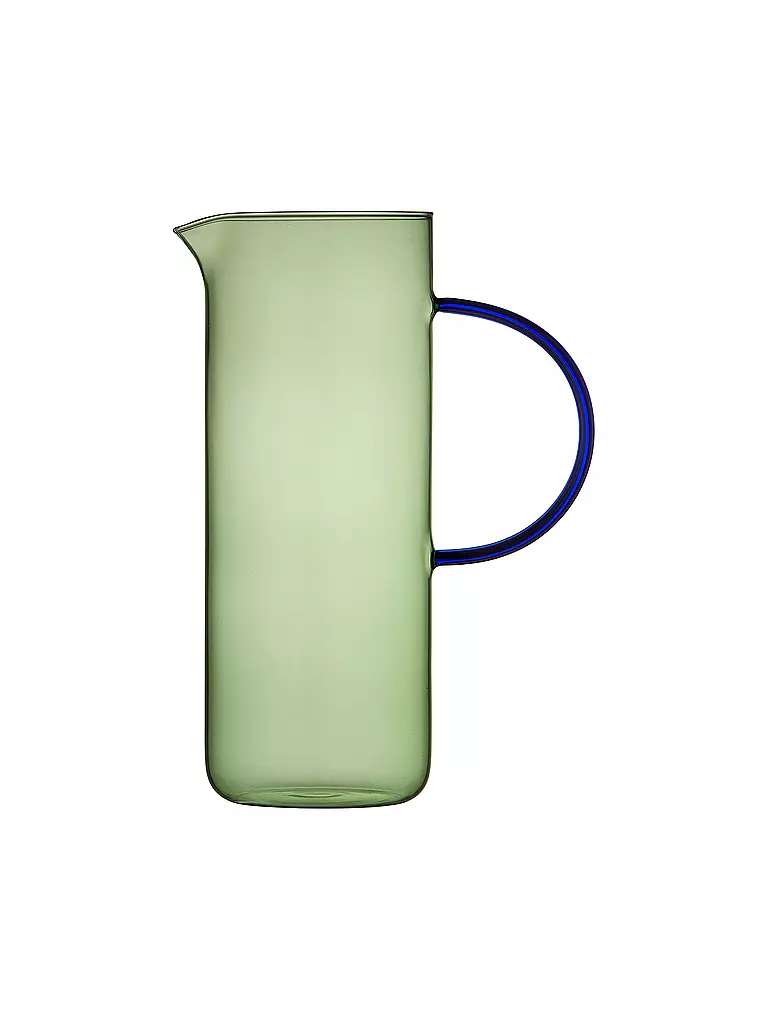 LYNGBY GLAS | Jarra de cristal TORINO 1,1l Verde/Azul | Verde claro