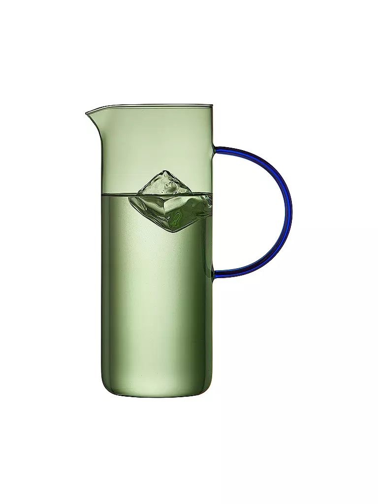 LYNGBY GLAS | Jarra de cristal TORINO 1,1l Verde/Azul | 