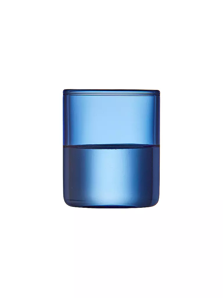 LYNGBY GLAS | Juego de 2 vasos de chupito TORINO 6cl Azul | 