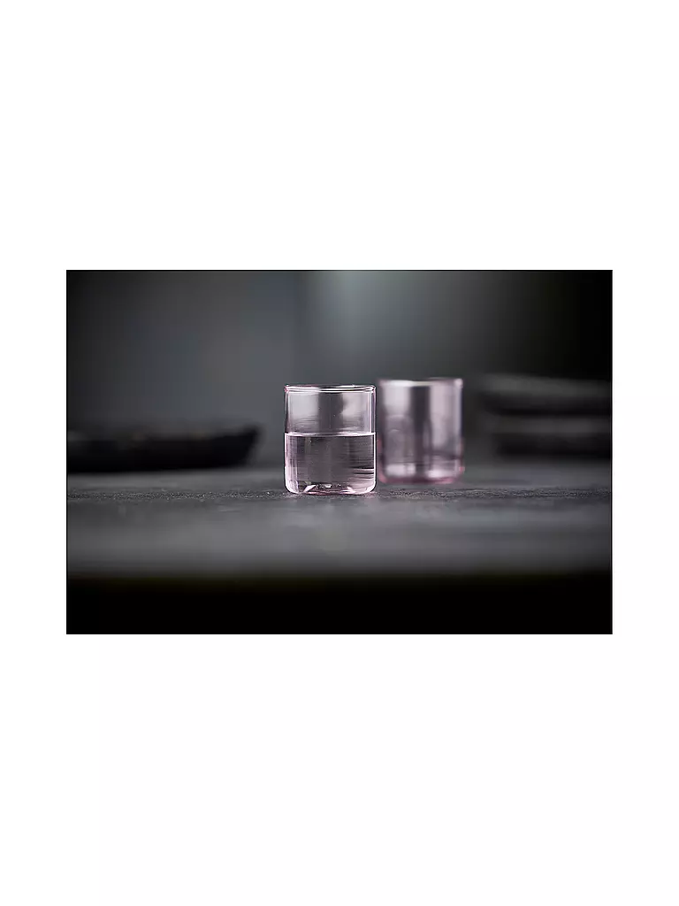LYNGBY GLAS | Juego de 2 vasos de chupito TORINO 6cl Rosa | Rosa