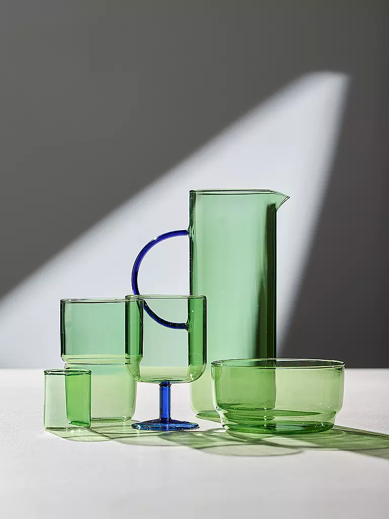 LYNGBY GLAS | Juego de 2 vasos de chupito TORINO 6cl Verde | 