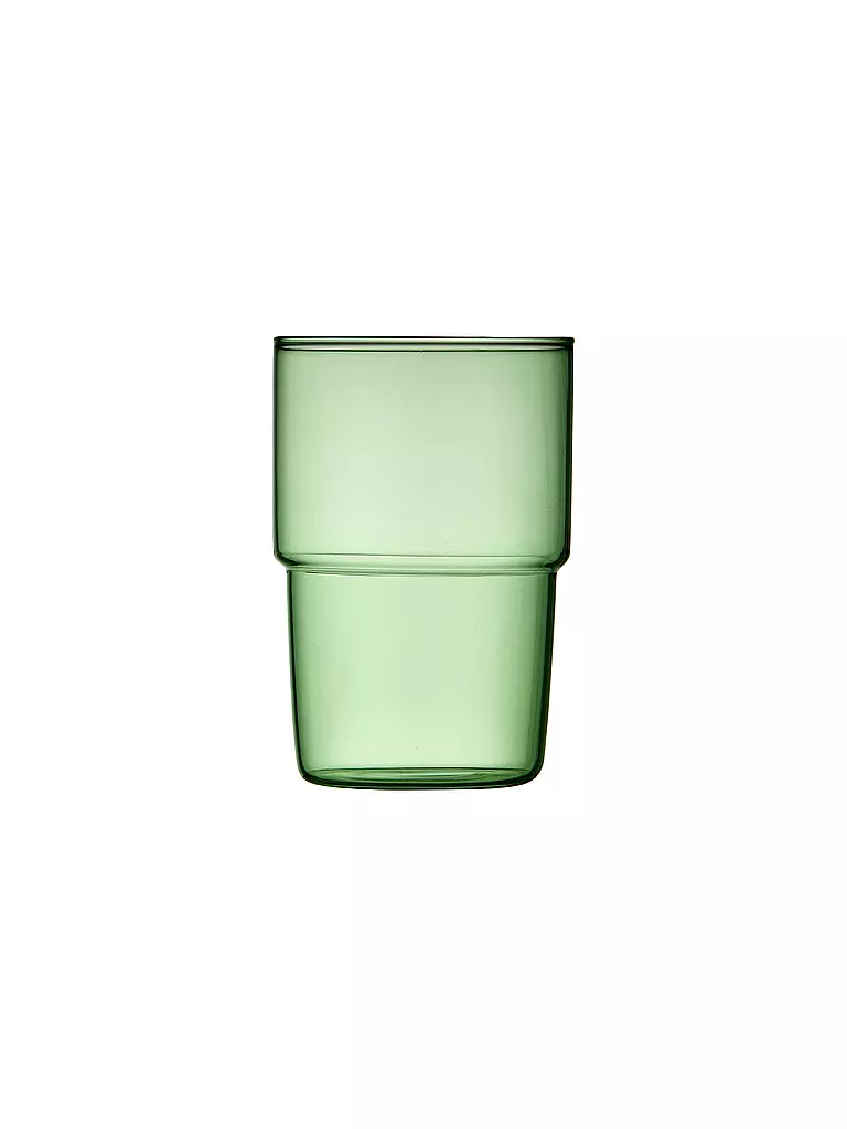 LYNGBY GLAS | Juego de 2 vasos de vidrio TORINO 40 cl Verde | 