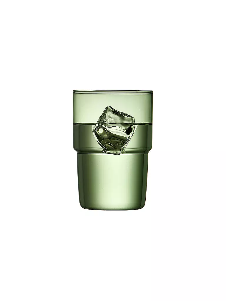 LYNGBY GLAS | Juego de 2 vasos de vidrio TORINO 40 cl Verde | 