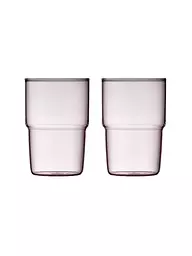LYNGBY GLAS | Juego de 2 vasos TORINO de 40 cl, rosa | Rosa
