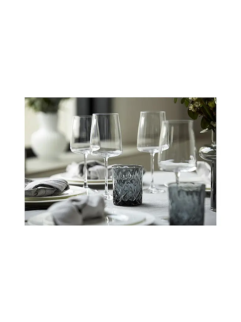 LYNGBY GLAS | Juego de copas de vino tinto 4 pzas. ZERO 54cl | Transparente