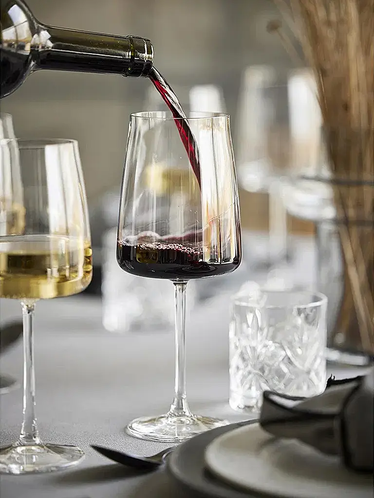 LYNGBY GLAS | Juego de copas de vino tinto 4 pzas. ZERO 54cl | Transparente