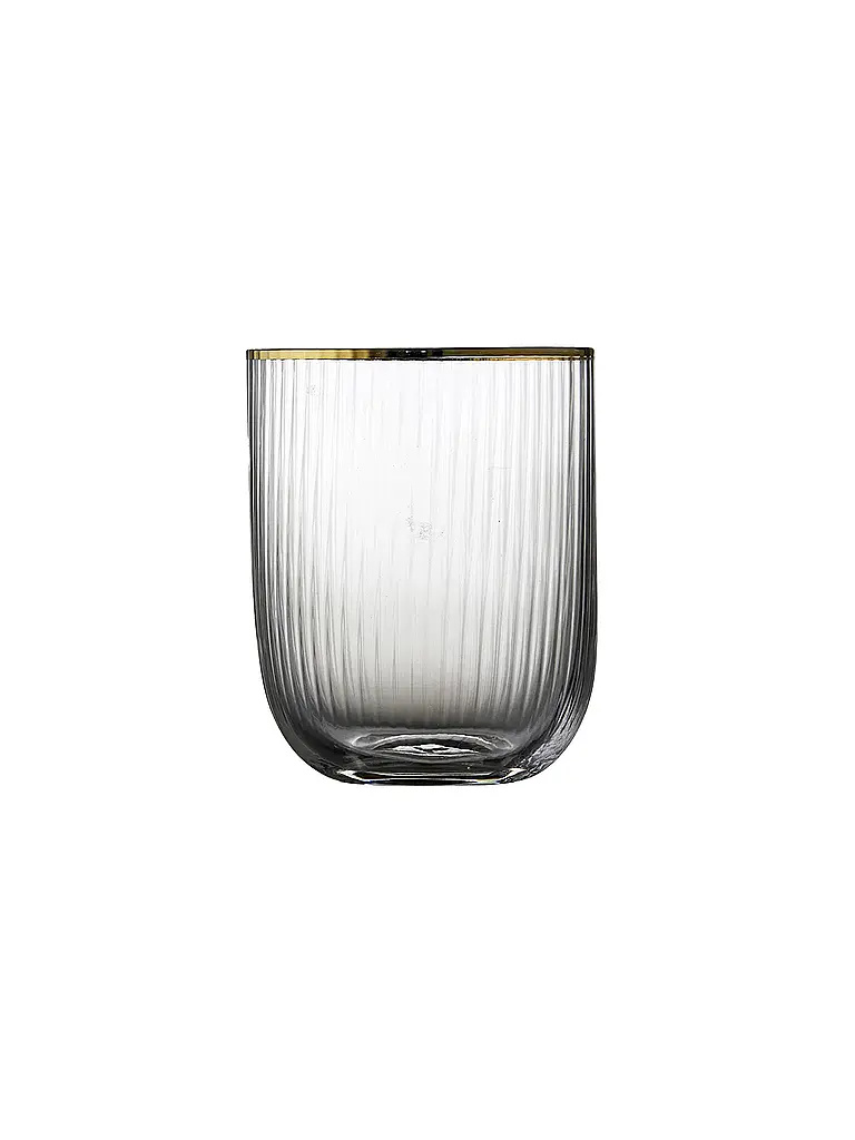 LYNGBY GLAS | Nombre del producto: Juego de vasos de 4 piezas con borde dorado PALERMO 35cl | Transparente