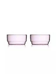 LYNGBY GLAS | Set de 2 cuencos TORINO 50cl Azul | Rosa