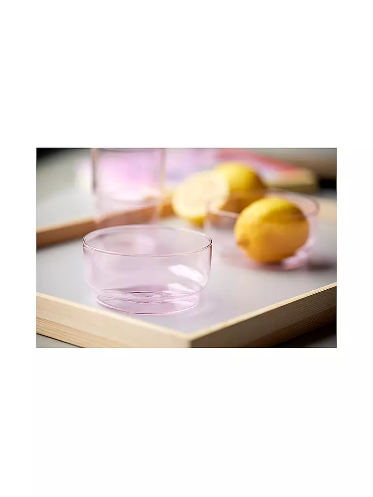 LYNGBY GLAS | Schale 2er Set TORINO 50cl Rosa | Rosa