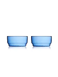 LYNGBY GLAS | Set de 2 cuencos TORINO 50cl Azul | Azul