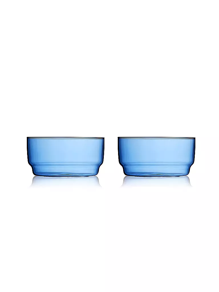 LYNGBY GLAS | Set de 2 cuencos TORINO 50cl Azul | Azul