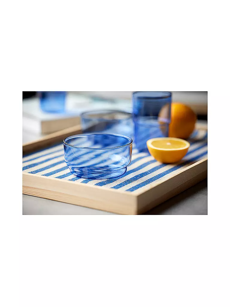 LYNGBY GLAS | Set de 2 cuencos TORINO 50cl Azul | Azul