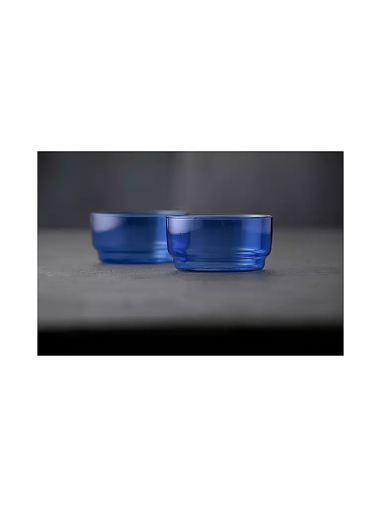 LYNGBY GLAS | Set de 2 cuencos TORINO 50cl Azul | 