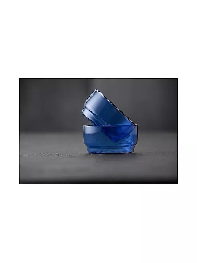LYNGBY GLAS | Set de 2 cuencos TORINO 50cl Azul | 