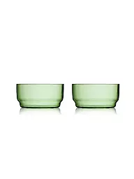 LYNGBY GLAS | Set de 2 cuencos TORINO 50cl Azul | Verde claro
