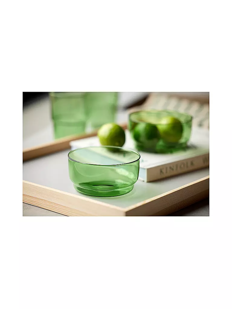 LYNGBY GLAS | Set de 2 cuencos TORINO 50cl Verde | Verde claro