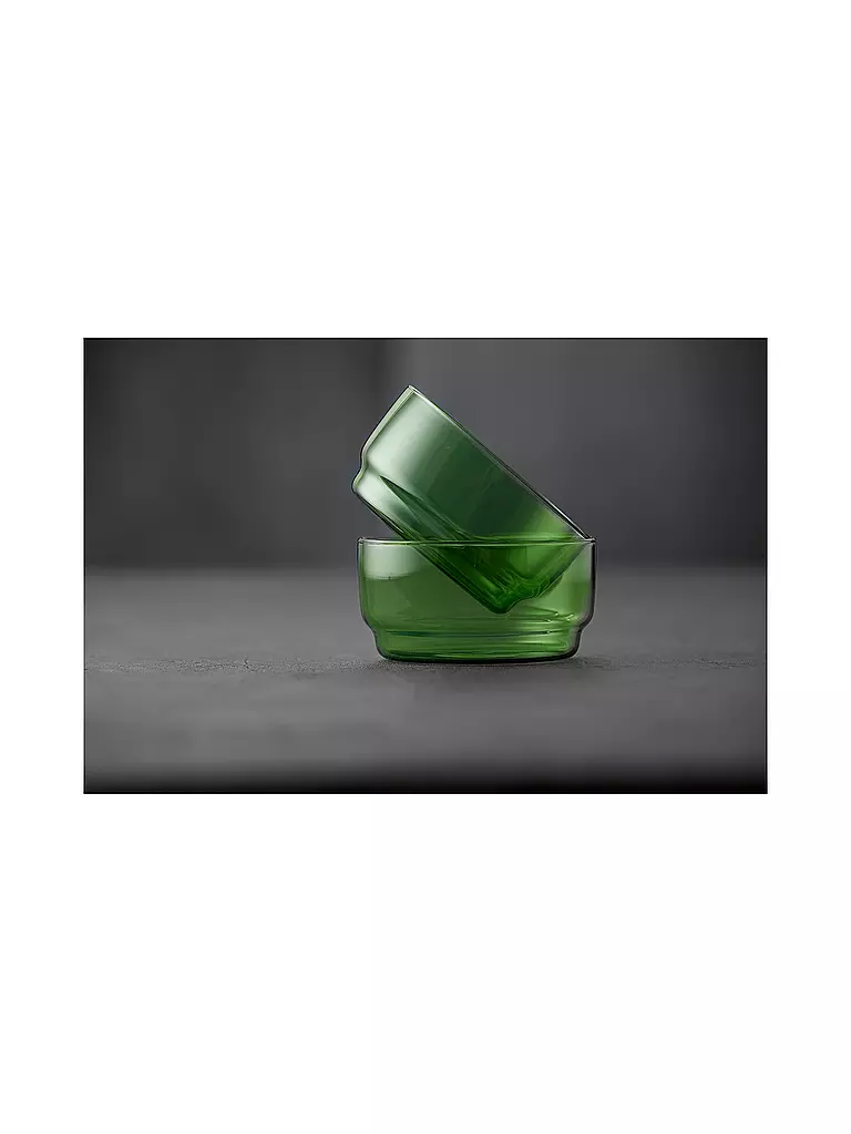 LYNGBY GLAS | Set de 2 cuencos TORINO 50cl Verde | 