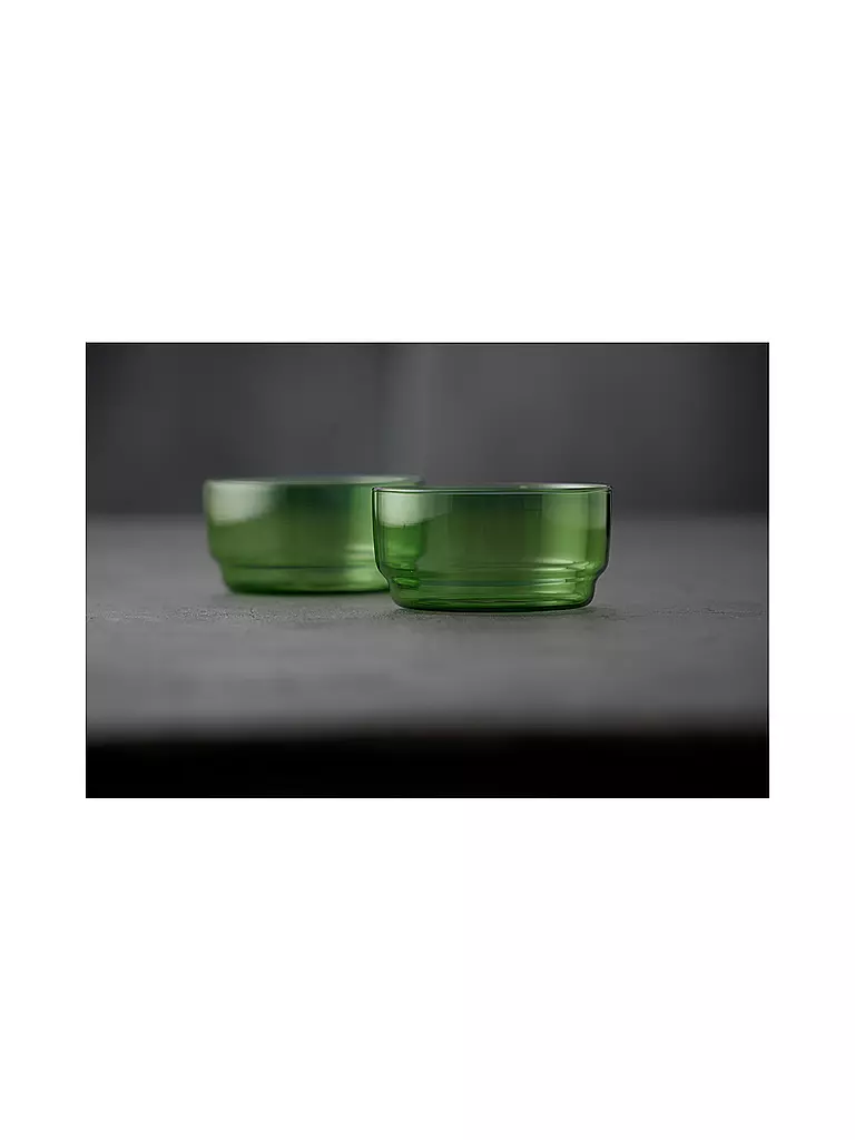 LYNGBY GLAS | Set de 2 cuencos TORINO 50cl Verde | 