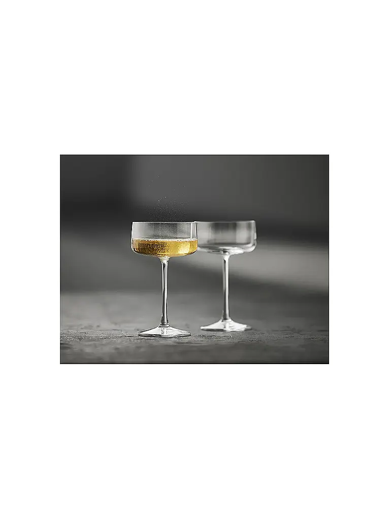 LYNGBY GLAS | Set de copas de champán 4 piezas ZERO 26cl | Transparente