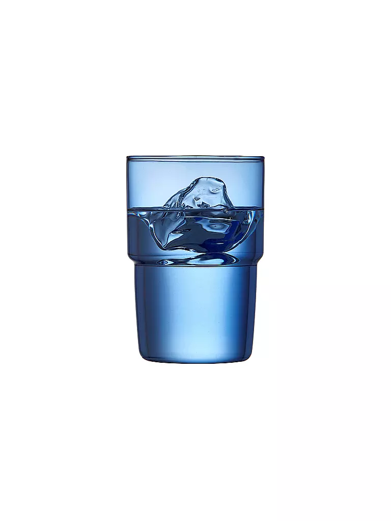 LYNGBY GLAS | Vaso de agua juego de 2 TORINO 40 cl Azul | 