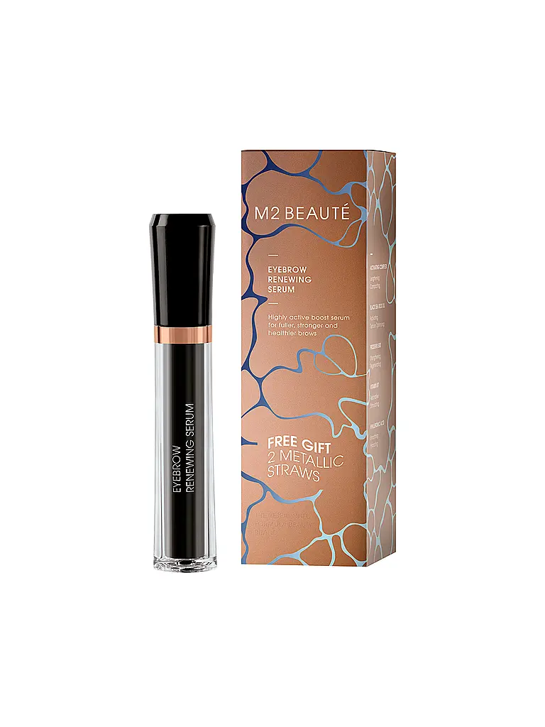 M2 BEAUTÉ | EYEBROW RENEWING SERUM Summer Edition 4ml | Transparente