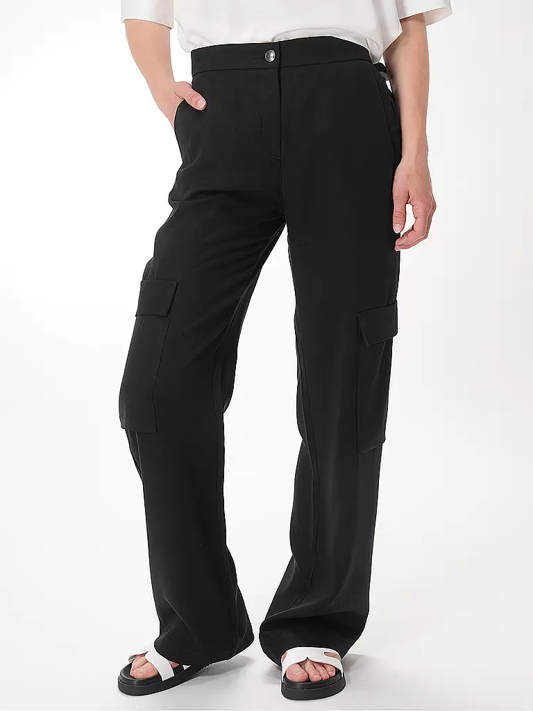MAC | Chino CHIARA CARGO | Negro