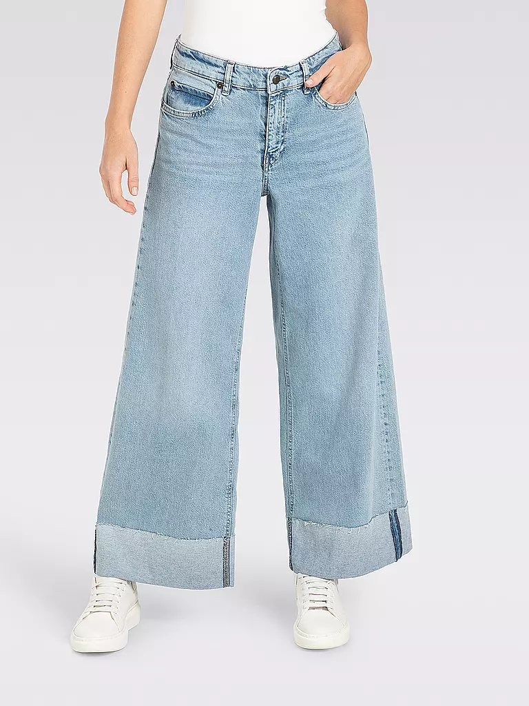 MAC | Jeans de corte recto 7/8 NEVADA | hellblau