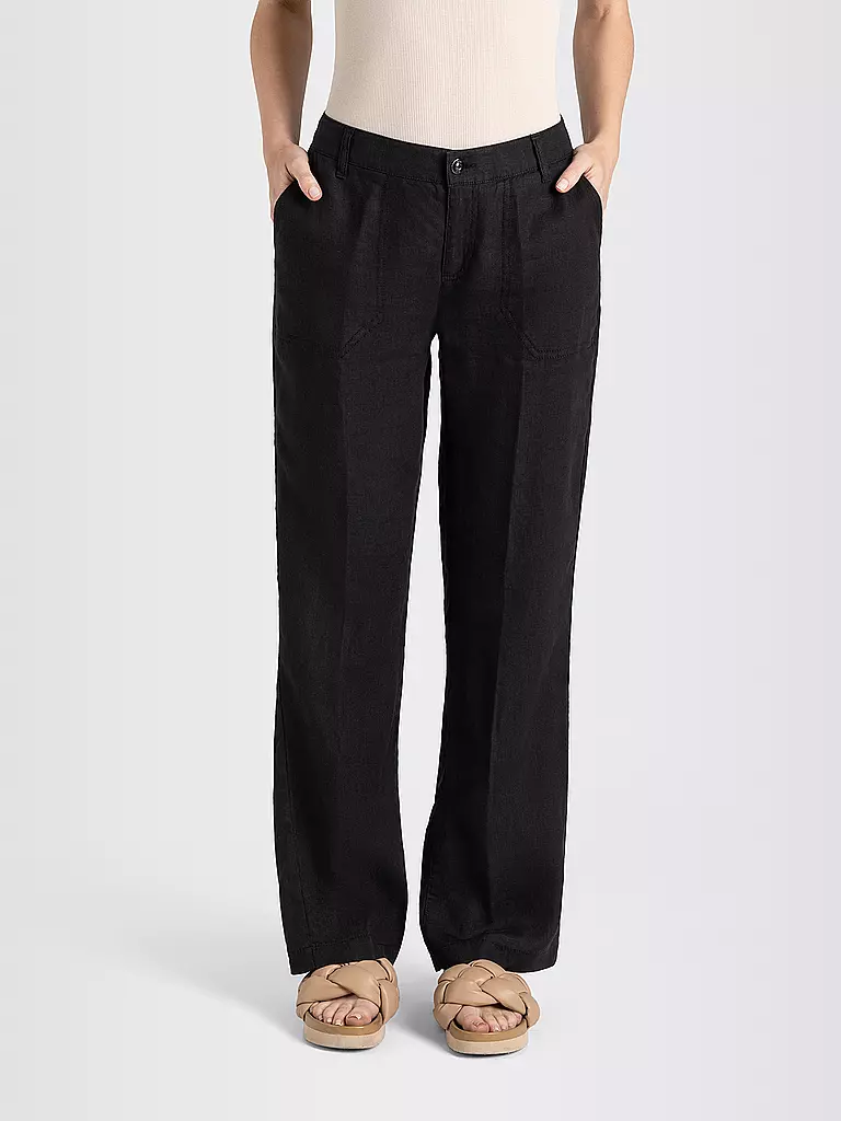 MAC | Pantalón de lino NORA | Negro