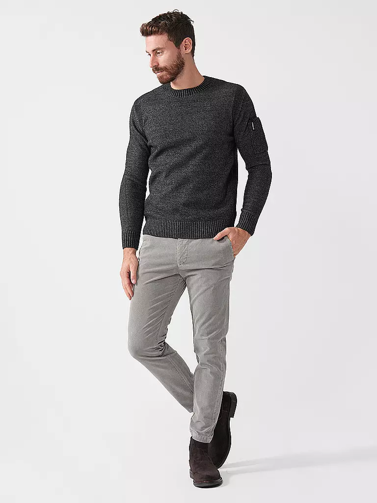 MAC | Pantalón de pana corte cónico GRIFFIN | Gris claro