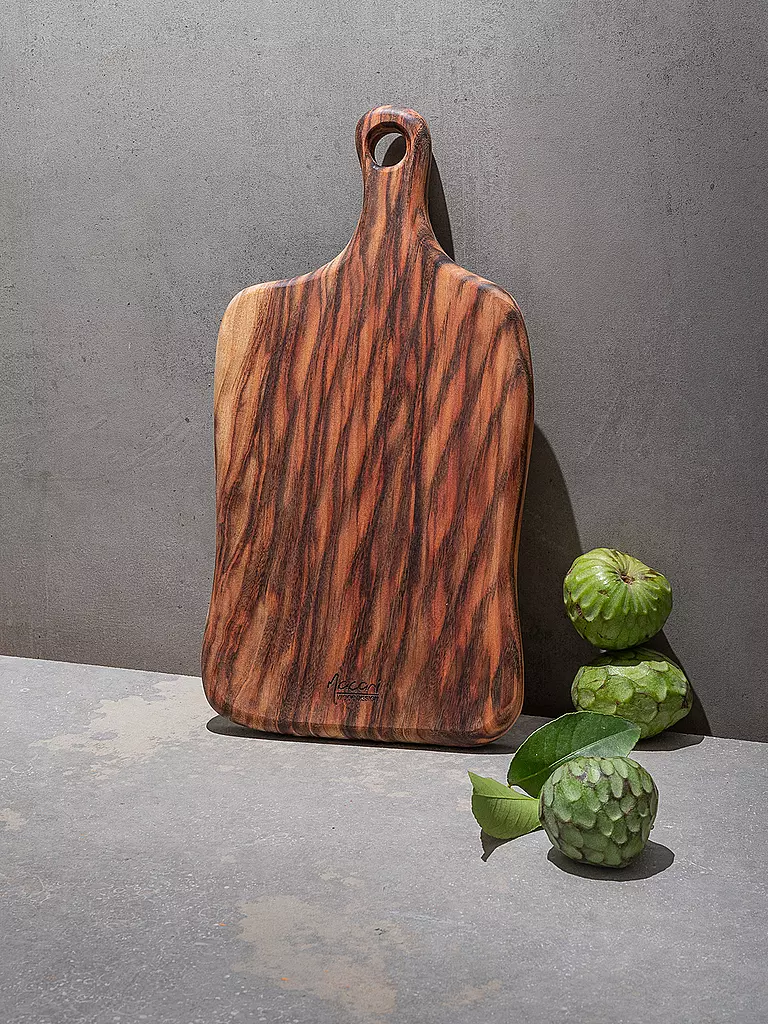 MACANI WOODDESIGN | Tabla de cortar - Ecoboard EB034 40x21cm Laurel de alcanfor | Marrón
