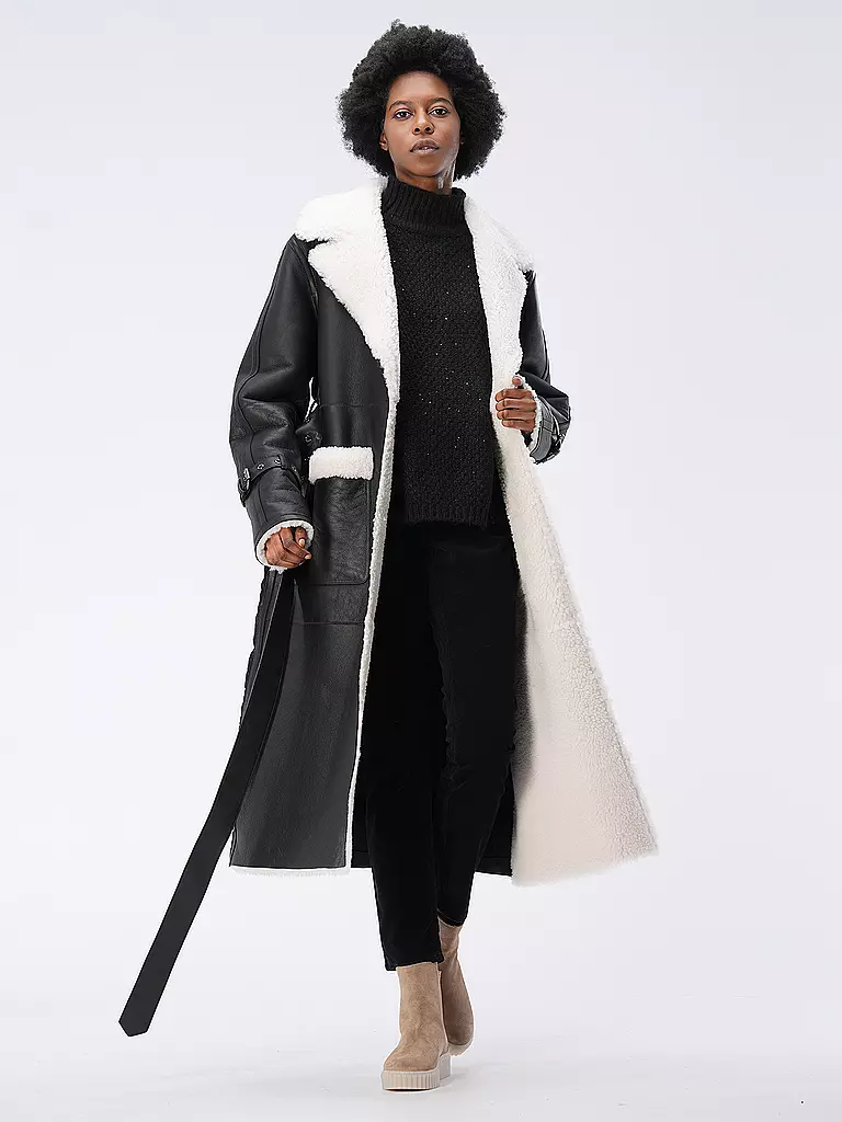 MACKAGE | Abrigo de Shearling SABREEN | Negro