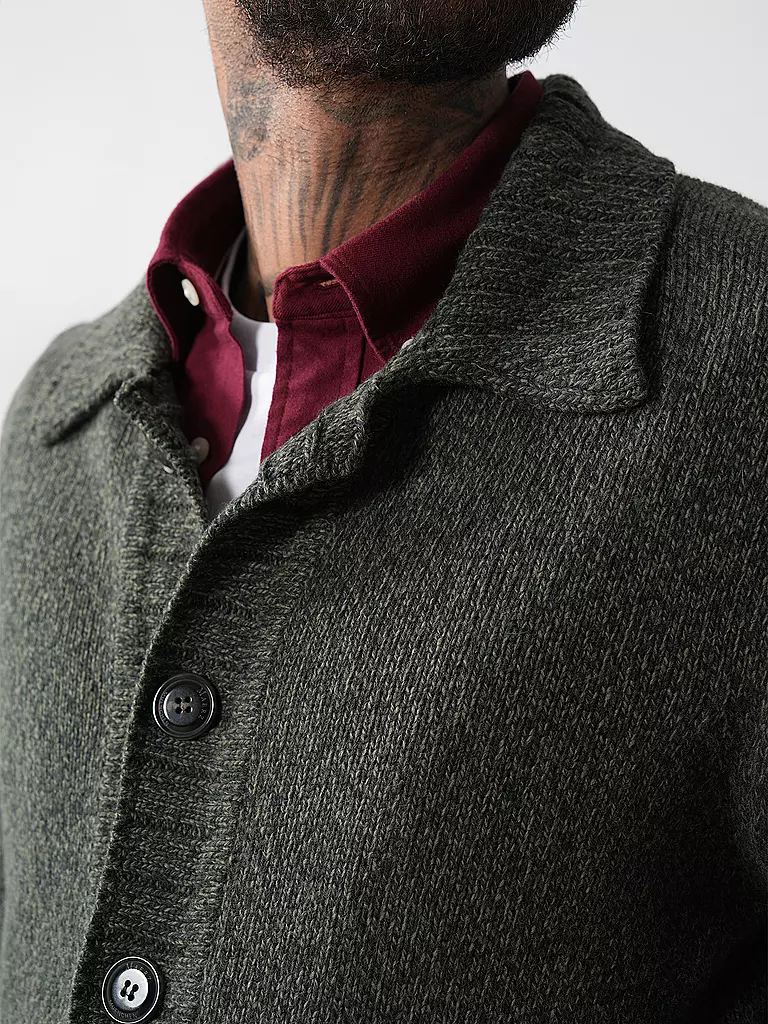 MAERZ | Strickjacke | Verde oscuro
