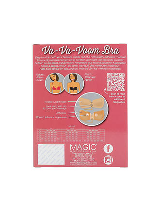 MAGIC BODYFASHION | Va-Va-Voom Sujetador Adhesivo Push Up (Negro)