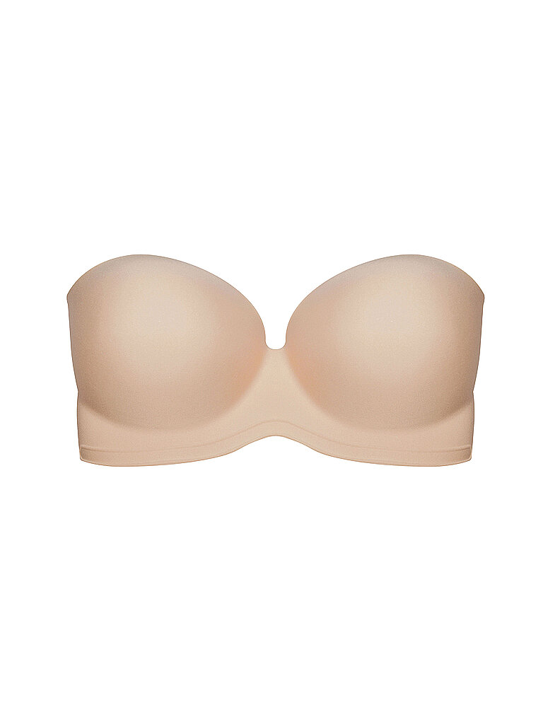 Sujetador bandeau caramelo beige B