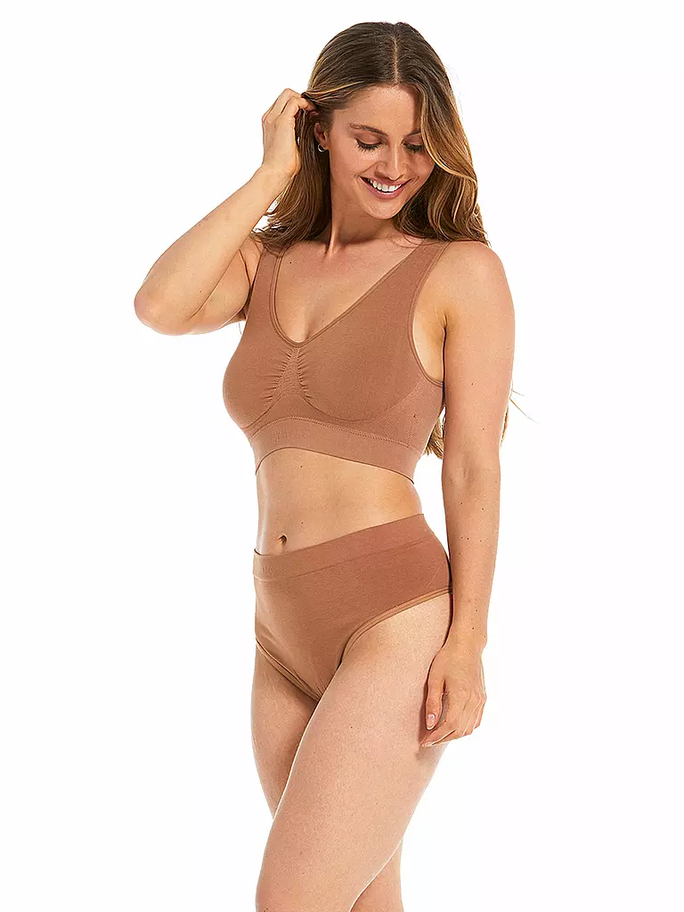 MAGIC BODYFASHION | Bustier Comfort Bra Bamboo Mocha | Marrón