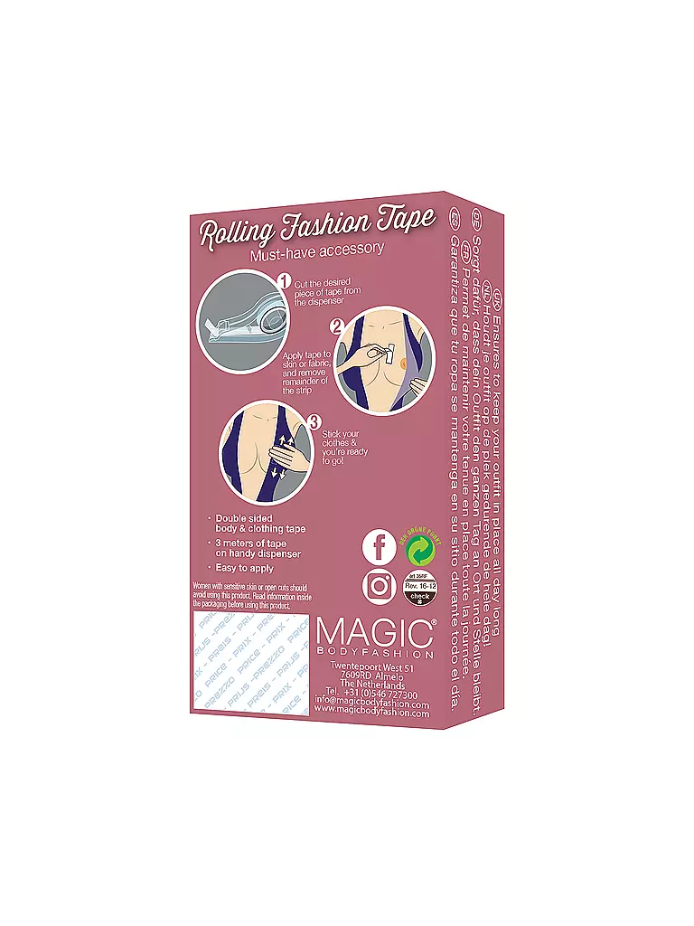 MAGIC BODYFASHION | Cinta de moda en rollo transparente | 