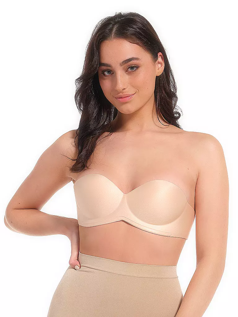 MAGIC BODYFASHION | Sujetador bandeau caramelo | Beige