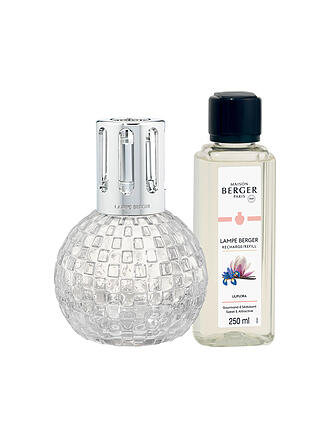 MAISON BERGER PARIS | Set Lampe Berge Falcon 250ml DISCO TRANSPARENTE Lilflora