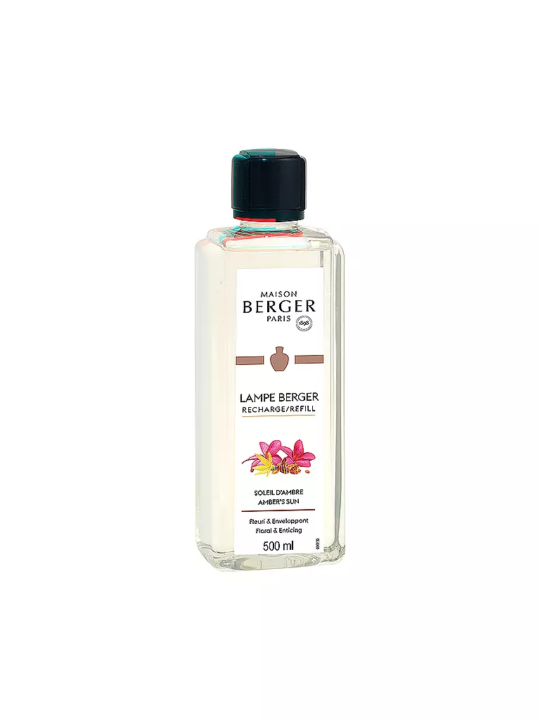 MAISON BERGER PARIS | Ámbar Soleado - Fragancia Lampe Berger 500 ml | Transparente