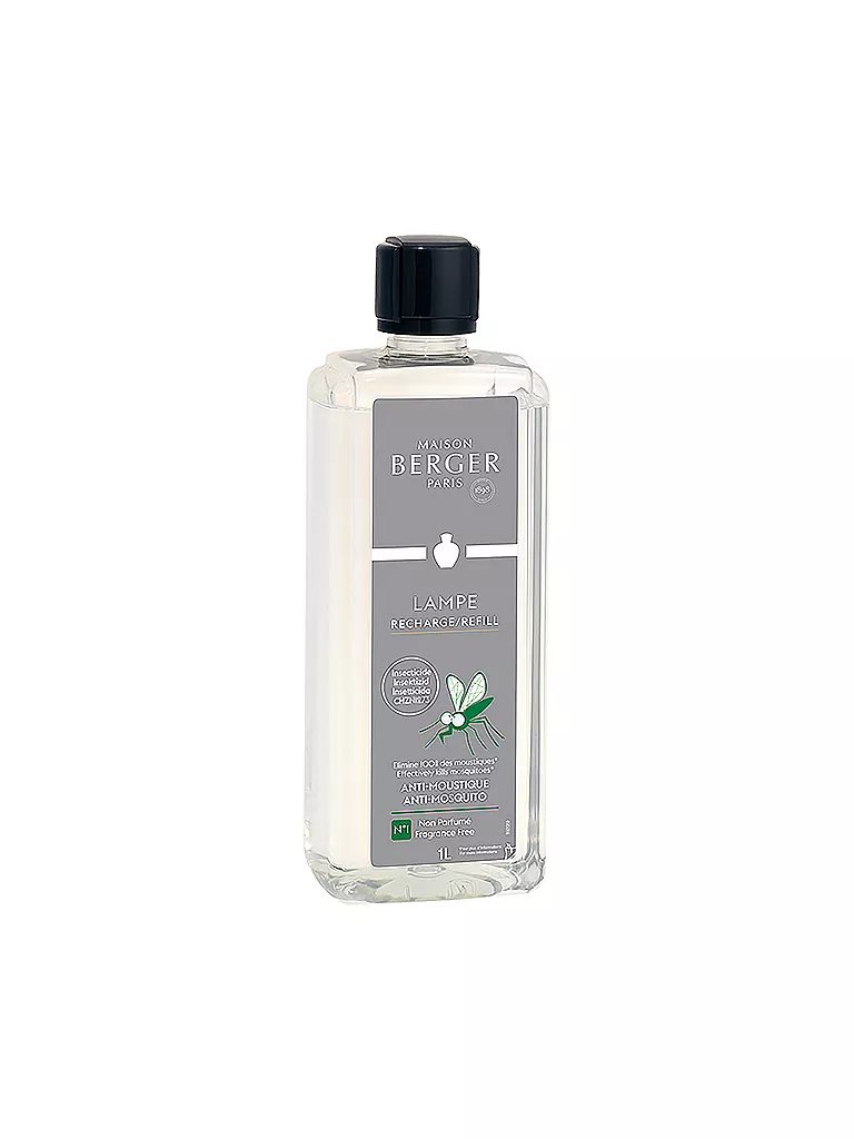 MAISON BERGER PARIS | Anti-Mücken ohne Duft - Lampe Berger Duft 1000 ml | Transparente