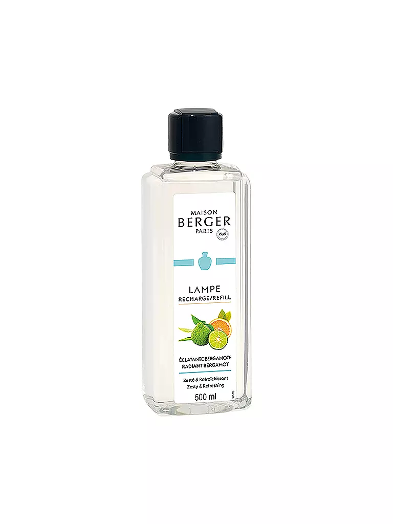 MAISON BERGER PARIS | Bergamota Afrutada - Fragancia Lampe Berger 500 ml | Transparente