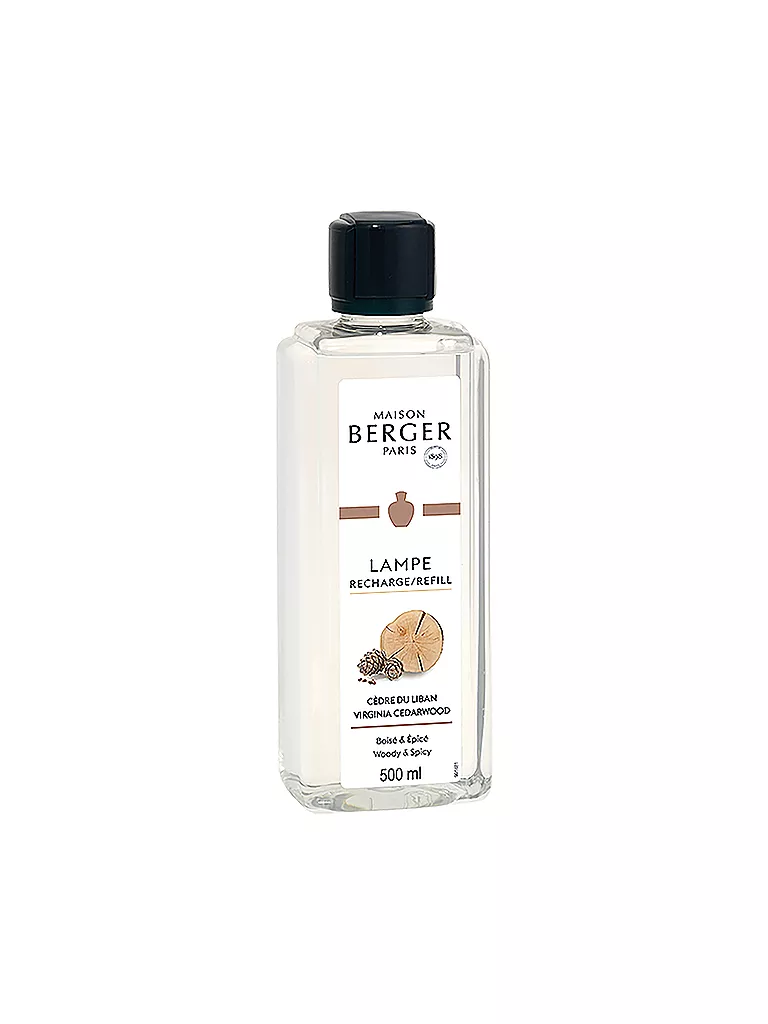 MAISON BERGER PARIS | Cedro del Líbano - Fragancia Lampe Berger 500ml | Transparente